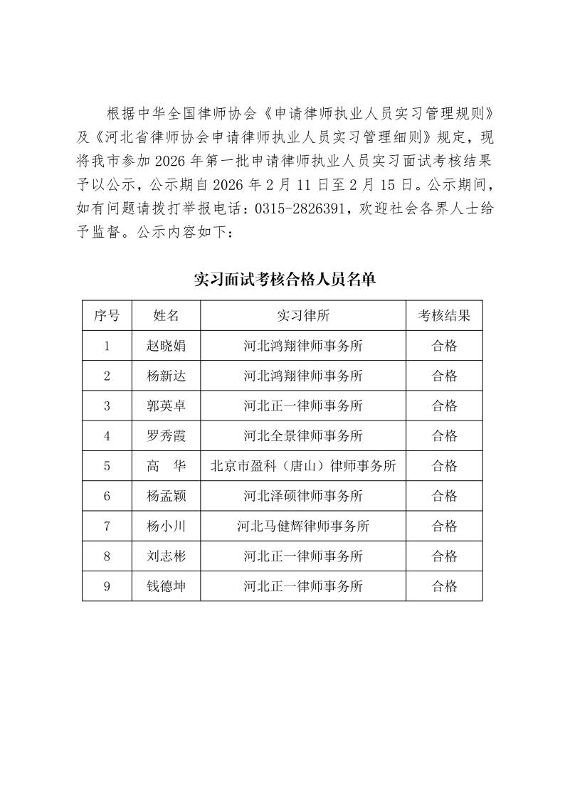 关于2026年第一批申请律师执业人员实习考核结果的公示_1.jpg